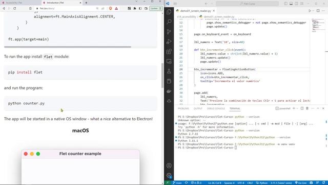 Flet Curso: 121 Creación Ambiente Virtual con el Comando python -m venv venv e Instalación de Flet смотреть онлайн