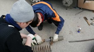 Замена задних стоек и пружин ваз 2112