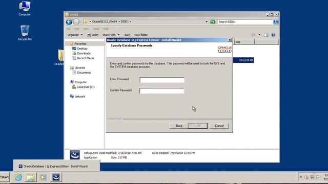 Installing Oracle Database 11g Express Edition смотреть онлайн