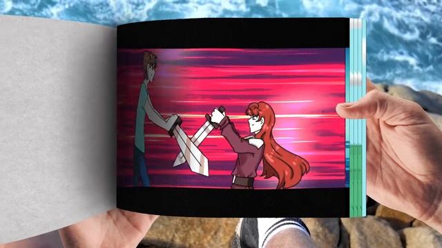 Pillager Girl vs Steve | Minecraft Anime Flipbook in the sea! Ep31 смотреть онлайн