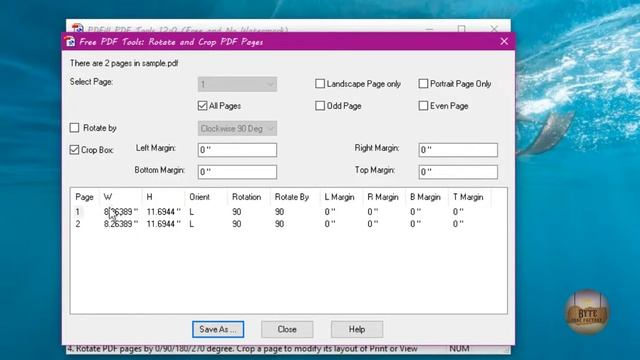 04. Rotate Or Crop PDF Files With PDFill PDF Tools