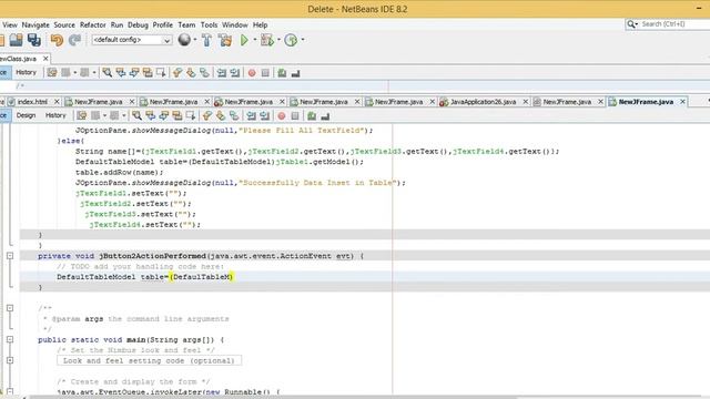 JTable in Java Swing | Delete Selected Row From JTable | Sohail Voice смотреть онлайн