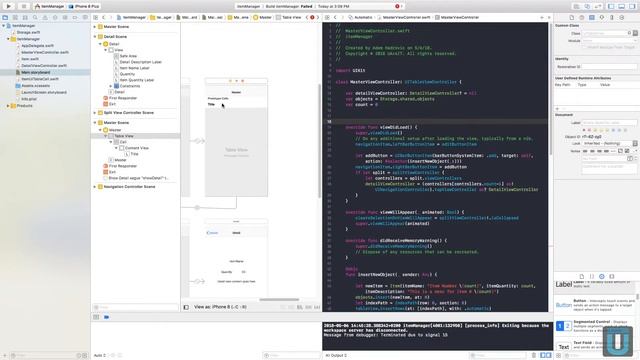 Programming a Master Detail App in Swift Part 2 смотреть онлайн
