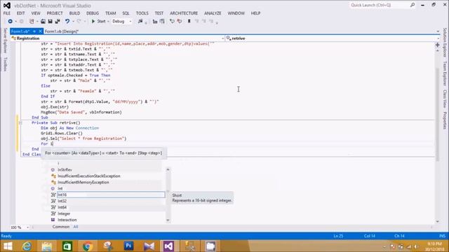 Retrieve Data from SQL in GridView Part-4 смотреть онлайн