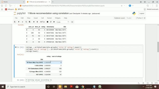 Movie Recommendation System | PYTHON | Machine Learning | Correlation | Big Data Knowledge Hunt смотреть онлайн