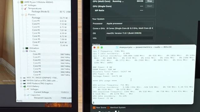 Apple M1 vs AMD 4900HS with RTX 2060 - Finally a Match? смотреть онлайн