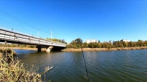 Рибалка під мостом з обриву