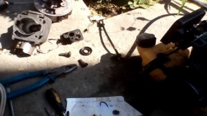 (175)Мотокоса.Почему заклинило двигатель и не крутит стартер. 180721