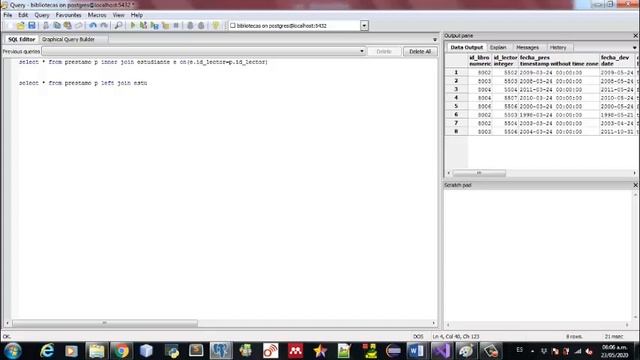 Cursor PostgreSQL # 1 JOIN Consultas смотреть онлайн