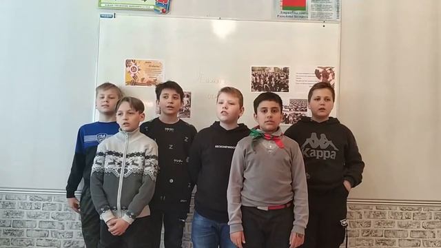 Подарок ветерану. Песня "Катюша". Поют учащиеся 6 "Б" класса смотреть онлайн