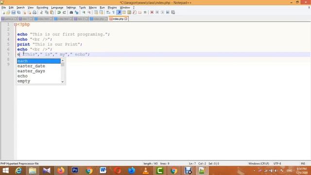 PHP Basic tutorial in Bangla | PHP part - 3 | difference between echo and print | echo vs print смотреть онлайн