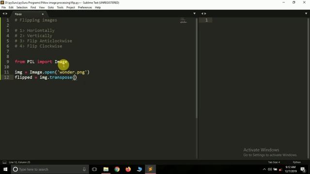 PIL | Flipping images with python and pillow | #pyGuru смотреть онлайн