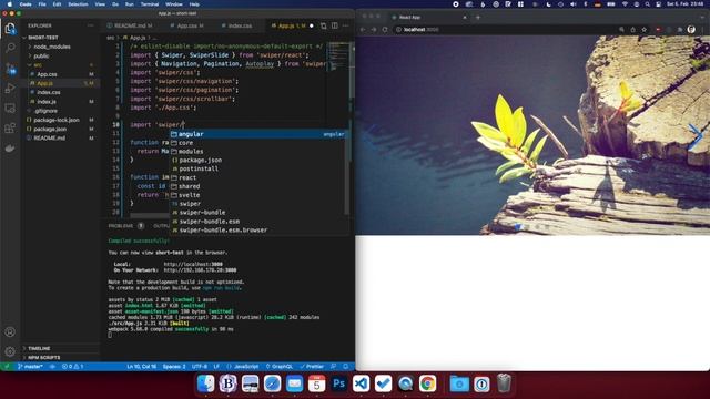How to Enable Autoplay for SwiperJS React | JavaScript Carousel Swiper Tutorial смотреть онлайн