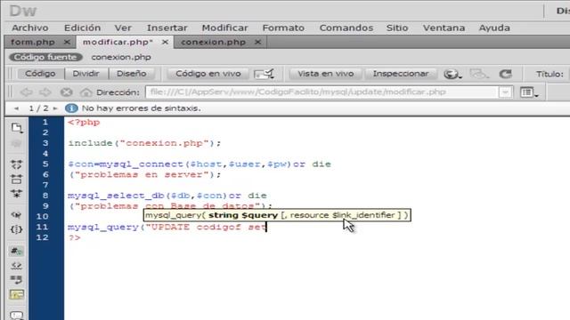 Cómo Modificar Registros en una Base de Datos en PHP смотреть онлайн