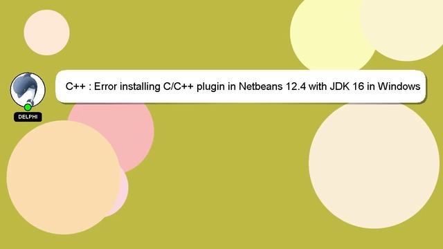 C++ : Error installing C/C++ plugin in Netbeans 12.4 with JDK 16 in Windows 10 смотреть онлайн