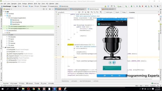 Voice Changer App in Android Studio PART 1 смотреть онлайн