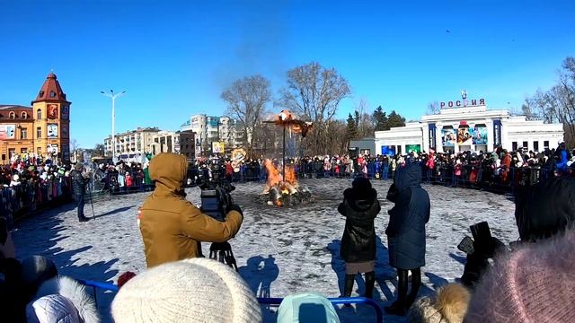Белогорск.Проводы зимы!).Масленица.Сжигание чучел.Прощенное воскресенье.Центральная площадь и ГПКиО смотреть онлайн