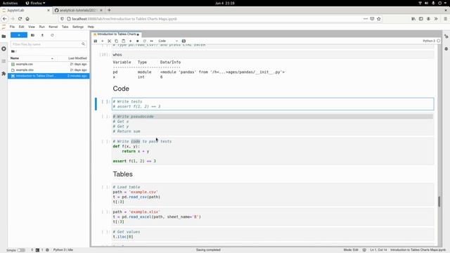 Introduction to Prototyping Tables, Charts, Maps in JupyterLab смотреть онлайн