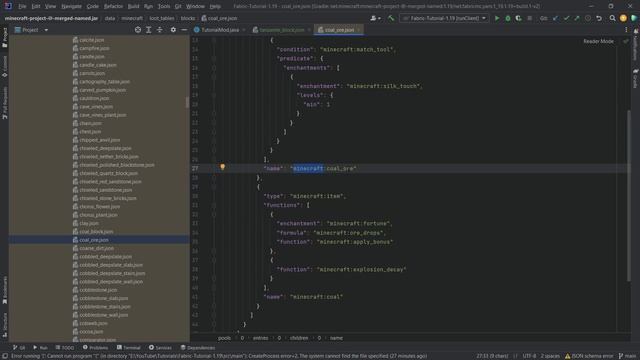 Minecraft 1.19 Fabric Modding Tutorial | RECIPES & LOOT TABLES | #4 смотреть онлайн