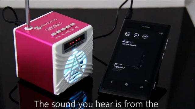 Mini speaker, MP3 player, FM radio, micro SD card reader смотреть онлайн