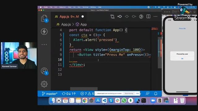 #37-TouchableOpacity Component | Mobile App Development Course (2021) | Urdu/Hindi | Naveed Sarwar смотреть онлайн