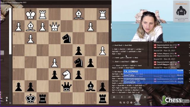 Fide World Championship GAME 2 Carlsen-Nepo!!!