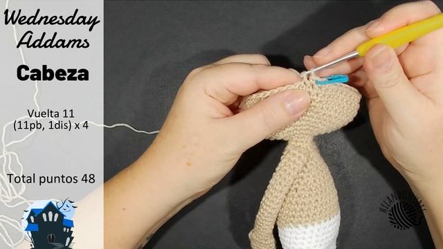 Wednesday Addams amigurumi Miércoles Merlina crochet Parte 2 смотреть онлайн