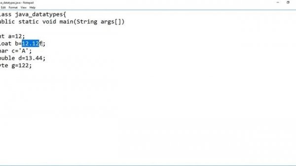 Java Primitive Datatypes in Hindi | Java Basic Datatypes | Java programming for beginners