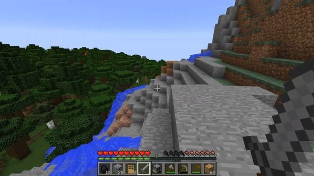 Майнкрафт выживание #1 | Обустроили в горе дом! смотреть онлайн