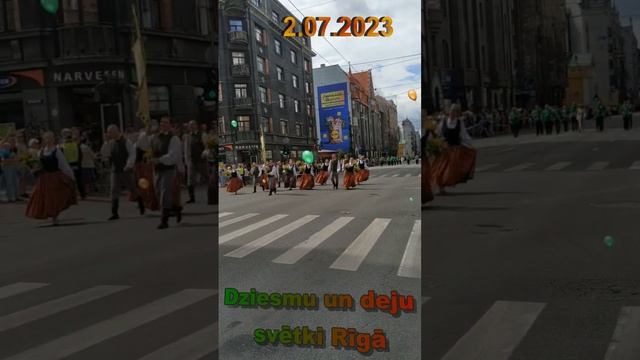 Dziesmu un deju svētki Rīgā (2.07.2023). Праздник песни и танца в Риге. #riga #рига смотреть онлайн