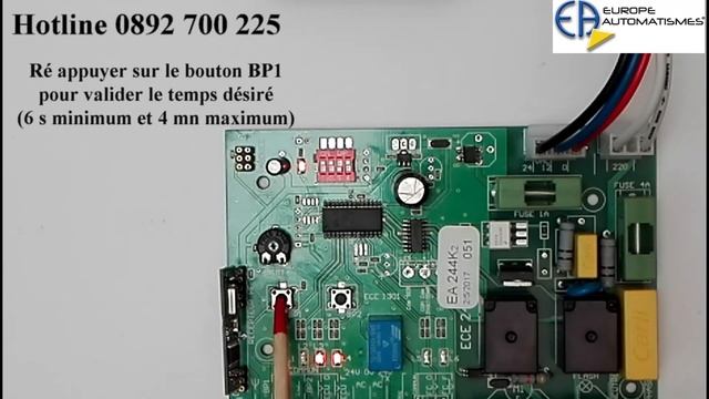 Activer ou annuler la fermeture automatique sur les cartes EA244 EA263 EA273 EA1M EA2M смотреть онлайн