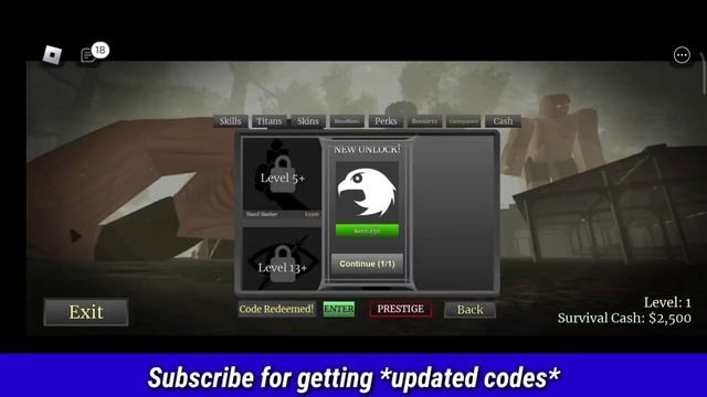 *NEW* CODES FOR TITAN WARFARE 2023 - ROBLOX TITAN WARFARE CODES смотреть онлайн