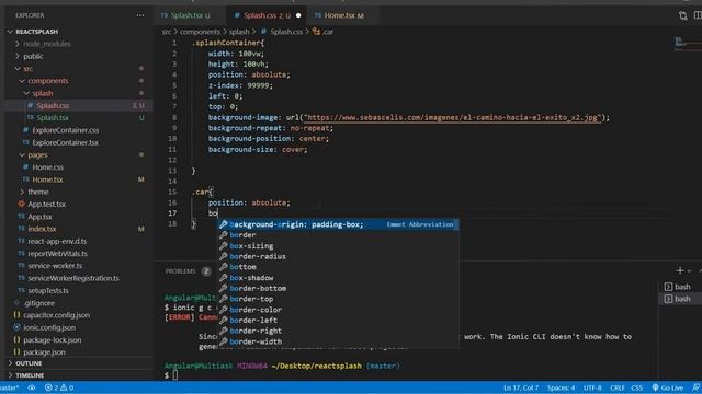splash animado react ionic смотреть онлайн