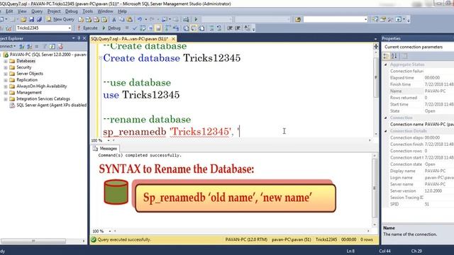 SQL: Create Database смотреть онлайн