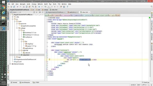 ESpark Adarsh Angular Jasmin Unit Test Maven Plugin смотреть онлайн