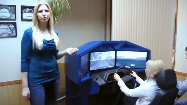 Современный автотренажер в автошколе Регион 59 смотреть онлайн