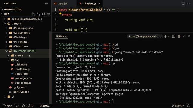 Three.js Importing Models Tutorial | How to Import GLTF Models in Three.js смотреть онлайн