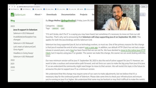 Selenium will stop supporting Java 8 on September 30, 2023 смотреть онлайн