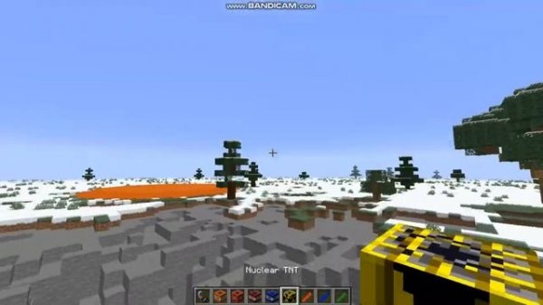 Atomic explosion from 1000 tnt in minecraft