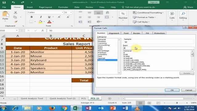 Excel Custom Format to Show Units With Number And Calculate Sum || Excel Quick Tricks смотреть онлайн