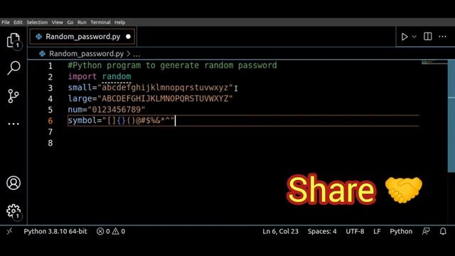 # ?Python Program to Generate Random Password | Easy Program Code | ?????????️ смотреть онлайн