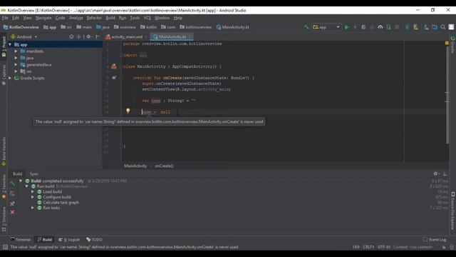 Kotlin tutorial in urdu part 2 (Difference between var and val and nullable type) смотреть онлайн