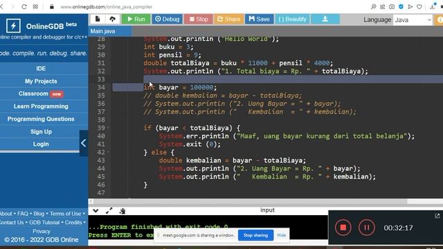 Contoh Latihan Soal Dengan Studi Kasus Beserta Pembahasannya Pada Penyusunan Kode Program Java смотреть онлайн