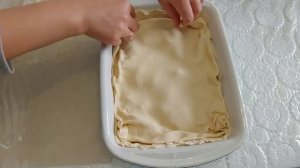 ПИРОГ С ЯБЛОКАМИ из слоеного теста. Просто и вкусно!)