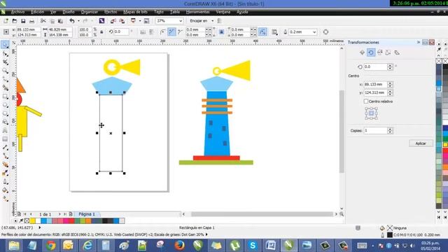 CorelDRAW Graphics Suite X6 Lección 3 (parte 2) Agrupando y desagrupando objetos смотреть онлайн
