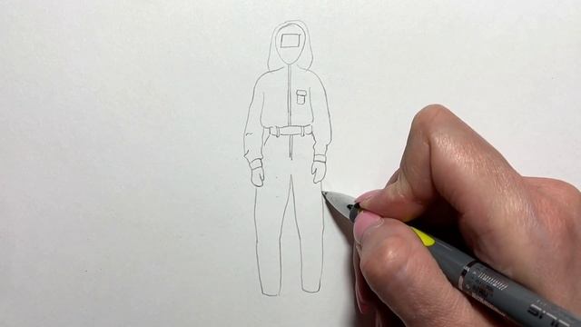 Как нарисовать Игра в Кальмара | Рисуем охранника в красном комбинезоне | How to draw Squid Game смотреть онлайн