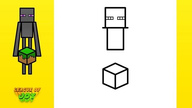 How to DRAW ENDERMAN MINECRAFT смотреть онлайн
