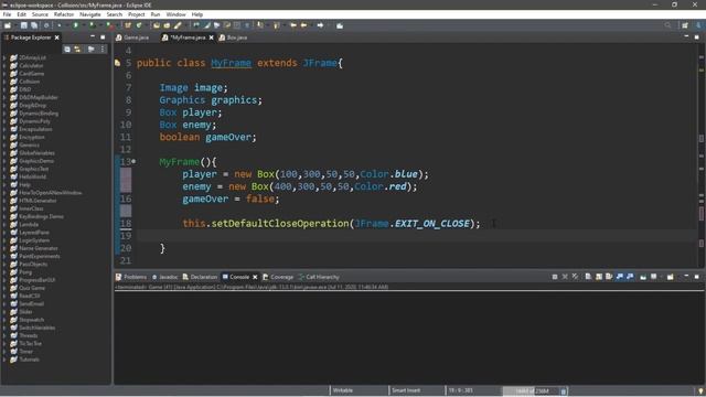 Java collision detection ? смотреть онлайн