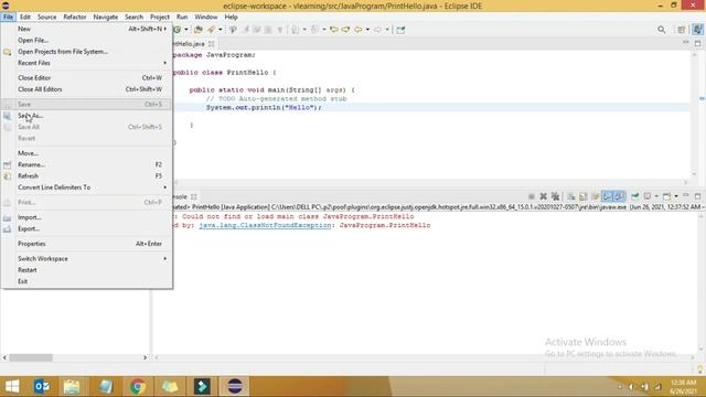 ClassNotFound | java.lang.classnotfoundexception | could not find/load main class in java eclipse. смотреть онлайн