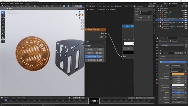 How to convert a 2D Logo into 3D (Champions League) | Blender 3.6 смотреть онлайн